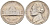 США 5 ЦЕНТОВ 1977 ДЖЕФФЕРСОН KM A192 медно-никель 190-124