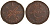 Швеция 1 скиллинг 1822 Карл XIV Юхан (1818-1844) KM 597 медь 413-5223