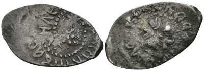 Великое Княжество Московское денга до 1462 Василий II Васильевич Темный,  0,37 гр Гулецкий/Петрунин 750А серебро    262-1617