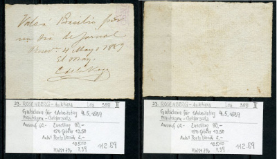 Куба 1 трудодень 1889 расписка за 1 день работы на сахарных плантациях, 4 мая 1889, с владельческой биркой      451-550-1