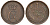 Дания 1 эре 1874 Кристиан IX (1873-1906), дельфин KM 792 бронза 4124-629