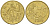 Франция 50 евроцентов 2001 KM 1287 нордик aUNC 4538-855