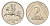 Литва 2 лита 1991 год-тип KM 92 медно-никель aUNC 4687-1252