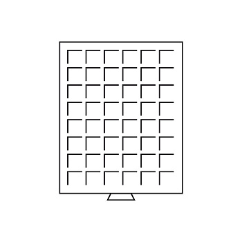 Бокс для монет на 48 ячеек диаметром до 30 мм. Leuchtturm. 322045