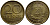 ГДР 20 пфеннигов 1969 А, первый год KM 11 латунь UNC 73-1022