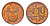 ЮАР 10 центов 2012 герб, цветок алоэ сталь плакированная бронзой UNC 4687-512