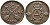 Швеция 1/4 скиллинга 1808 Густав IV Адольф (1792-1809) KM 564 медь 4389-922