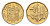 ЮАР 10 центов 1993 герб, цветок алоэ KM 135 сталь плакированная бронзой UNC 4694-661