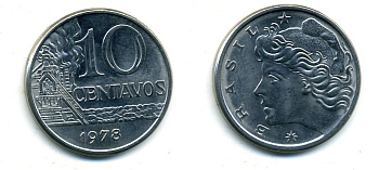 БРАЗИЛИЯ 10 СЕНТАВОС 1978 35-346