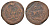 Россия 2 копейки 1757 Елизавета (1741-1762), Номинал под Св. Георгием Биткин 391 медь 4185-232