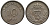 ДАНИЯ 10 ЭРЕ 1950 N; S, ФРЕДЕРИК IX (1947-1972) KM 841.1 медно-никель 4549-868