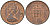 Великобритания 1 пенни 1971 Елизавета II (1952-2022) KM 915, Spink 4237 (B1) бронза    4602-551