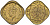 Британская Индия 1/2 анна 1942 Георг VI (1936-1952) KM 534b никель-латунь UNC 94-825