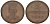 Ганновер 2 пфеннига 1843 A, Эрнст Август (1837-1851) KM 174.1, AKS 122, J. 55 медь 75-1743