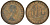 Великобритания 1/2 пенни 1957 Елизавета II (1952-2022) KM 896, Spink 4158 бронза 4681-536