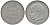 ФРГ 2 марки 1957 F, Макс Планк KM 116, J. 392 медно-никель плакированный никелем 4681-636