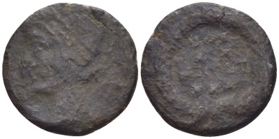 Римская Империя нуммий 347 - 348 Констанций II VRBS ROMA / VOT XX MVLT XXX fine (rare) бронза 1073-6-27