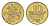 Литва 10 центов 2007 KM 106 никель латунь 4649-651