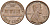 США 1 цент 1969 D, Линкольн KM 201 медь цинк 4115-848