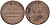 ВЕНЕЦИЯ-ЛОМБАРДИЯ 5 ЧЕНТЕЗИМО 1822 V, АВСТРИЙСКАЯ АДМИНИСТРАЦИЯ KM 3.3 медь 117-455