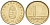 Венгрия 1 форинт 1999 KM 692 латунь 4567-851