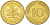ФРГ 10 ПФЕННИГОВ 1978 D KM 108, J. 383 сталь плакированная латунью 4182-855