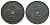 Бельгия 25 сантимов 1942 Belgique - Belgie, немецкая оккупация KM 131 цинк 259-946