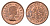 ЮАР 1/4 пенни (фартинг) 1960 Елизавета II (1952-2022) KM 44 бронза UNC 4690-926