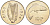 Ирландия 10 пенсов 1974 лосось KM 23 медно-никель BUNC 4583-341