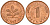 ФРГ 1 пфенниг 1987 D KM 105, J.380 сталь плакированная медью 4602-766