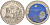 Палау 1 доллар 1994 моллюск и солнце над океаном KM 8 медно-никель UNC 00-000-00