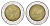 Италия 500 лир 1985 R, Квиринальский дворец в Риме KM 111 биметалл 4606-1057
