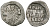 Русское Царство копейка 1547-1584 Иван IV Васильевич, Новгородский  монетный двор, 0,68 ГР ГиК №77 серебро 262-457