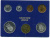 Нидерланды госнабор из 5 монет + жетон 1978 медно-никель UNC 7-5-1-34