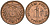 Германия 1 пфенниг 1900 D, Вильгельм II (1888-1918) KM 10, J. 10 медь 4608-147