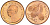 Гамбия 1 бутут 1971 KM 8 бронза PROOF 3711-434