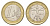 Италия 1 евро 2002 Витрувианский человек KM 216 биметалл 4629-425