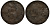 Великобритания 1/3 фартинга 1827 Георг IV (1820-1830) KM 703, Spink 3827 медь 1515-2115