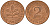 ФРГ 2 пфеннига 1984 G J.381a, KM 106a сталь плакированная медью    4598-869