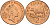 Гернси 2 пенса 1990  KM 41 бронза  UNC   4143-1233