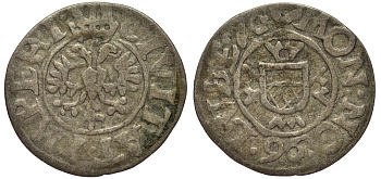 Любек зехлинг (6 пфеннигов) 1676 Behrens 463 серебро 1519-1512