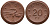 Саксония 20 пфеннигов 1921 колосья и серп J. N 53 фарфор UNC 1094-8-71