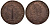 Франция жетон 1652 1 кэш, Людовик XIIII, король солнце, DE. CASV. CERTIVS. 1652. медь 413-3114