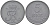 ДАНИЯ 5 ЭРЕ 1959 C; S, ФРЕДЕРИК IX (1947-1972) KM 843.2 цинк UNC 106-212