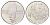 Ватикан 50 лир 1969 MCMLXIX, год-тип KM 113 нержавеющая сталь UNC 4700-642