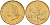 Италия 20 лир 1991 R, дубовый лист KM 97.2 алюминиевая бронза  UNC  4594-858