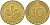 ФРГ 10 пфеннигов 1978 J KM 108, J. 383 сталь плакированная латунью 175-744