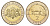 Латвия 2 лата 1999 корова KM 38 биметалл UNC 4652-951