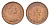 Великобритания 1/2 пенни 1971 Елизавета II (1952-2022) KM 914, Spink 4239 (A1) бронза aUNC 4627-638