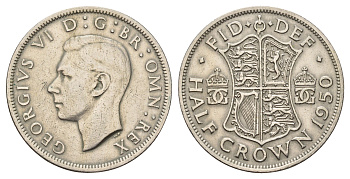 Великобритания 1/2 кроны 1950 Георг VI (1936-1952) KM 879, Spink 4106 медно-никель 4183-732